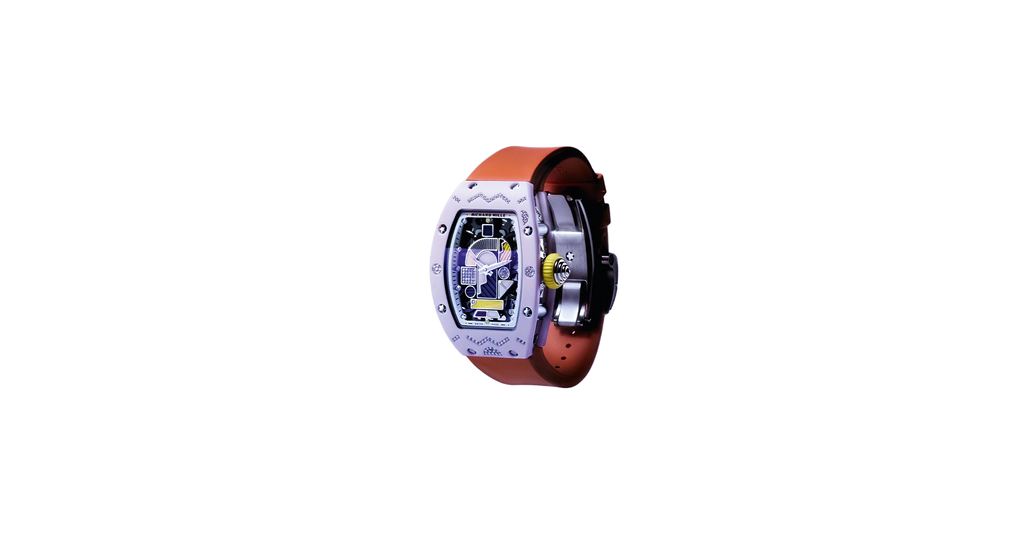 Richard Mille with orange strap
