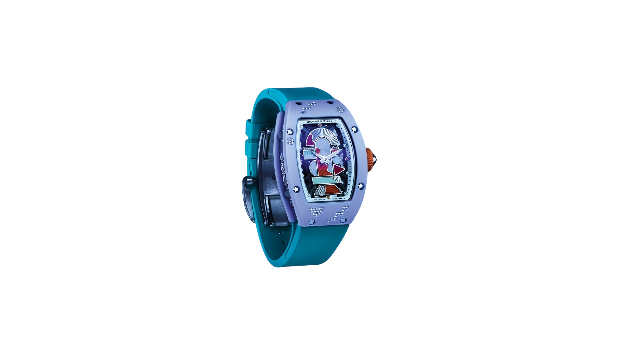 Richard Mille with turquoise strap